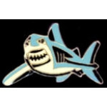 SHARK PINS WHATZ IT SHARK WITH TEETH PIN